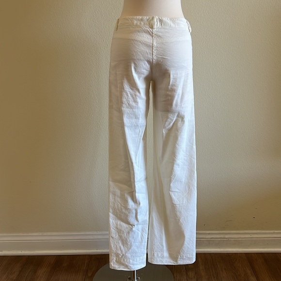 Theory, Vintage stretch linen wide leg pants. - Picture 3 of 9